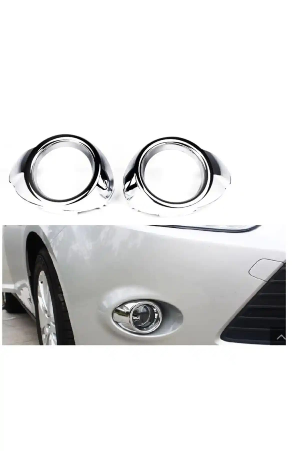 Ford Focus 2012-2014 İçin Nikelajlı Sis Far Çerçevesi Estetik ve Dayanıklılık Sunar