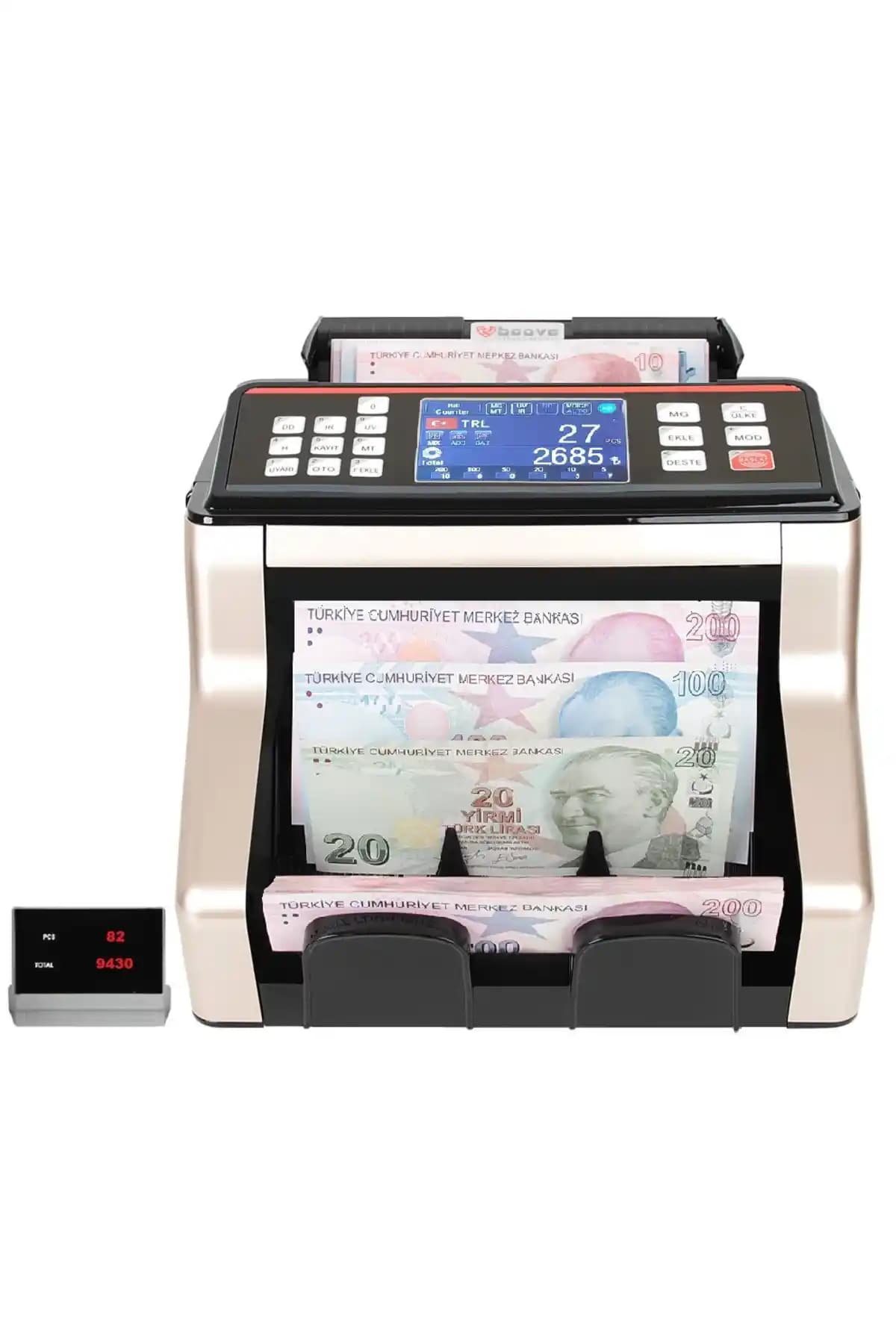 GB8200G Çok İşlevli Para Sayma Makinesi Güvenilirlik ve Gelişmiş Teknoloji Özellikleri