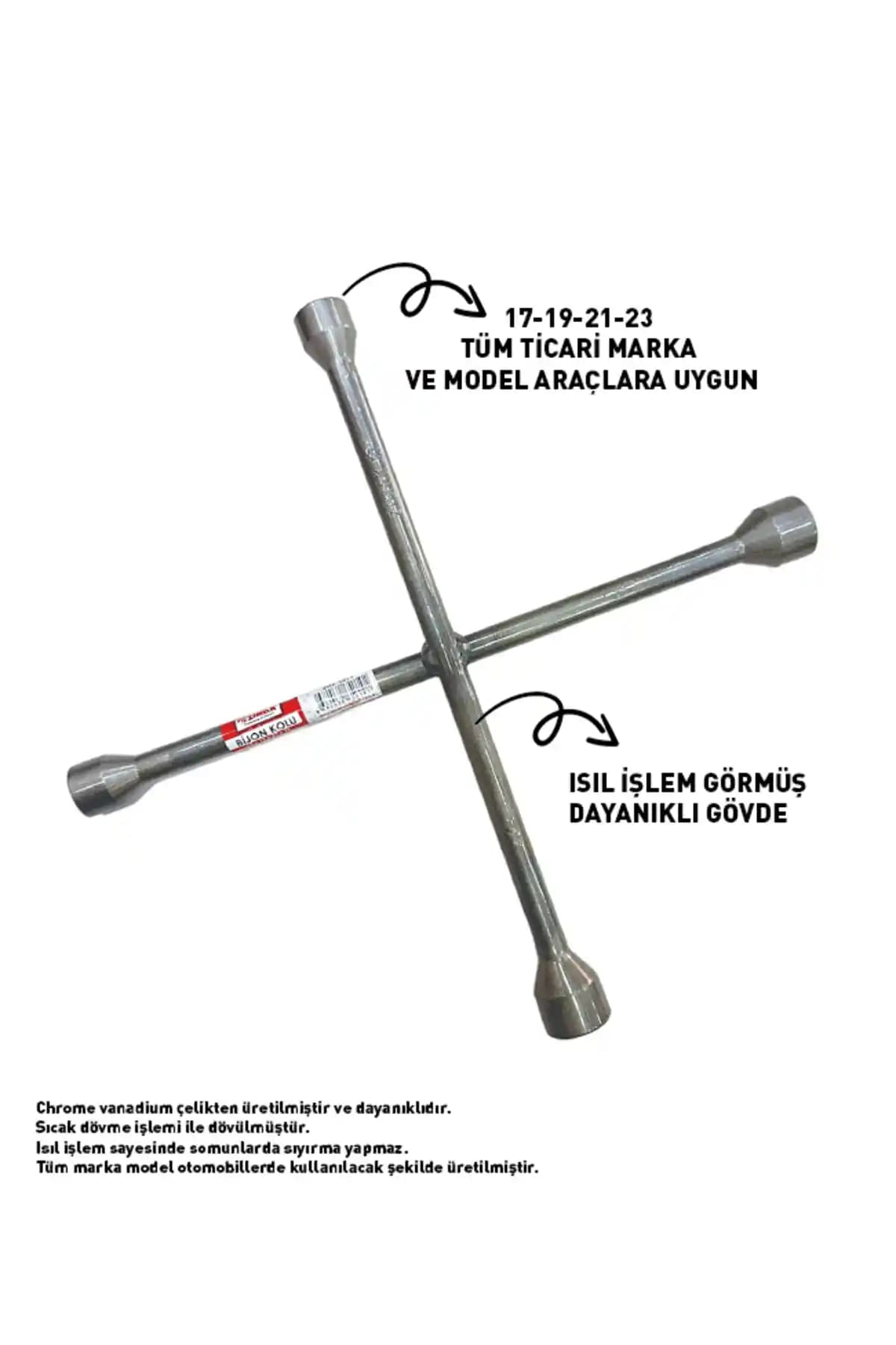 Genel Markalar 4'lü Zimak Bijon Anahtarı Seti Otomobil ve Araç Bakımı İçin Uygun