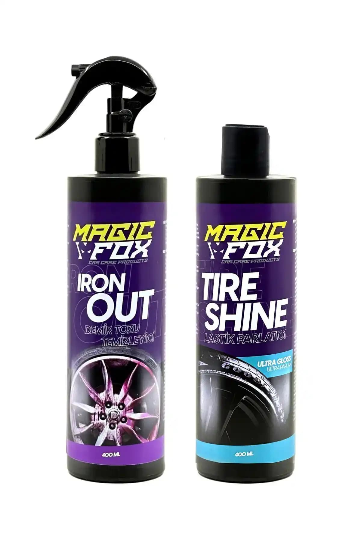 Genel Markalar Demir Tozu Temizleyici ve Lastik Parlatıcı Seti ile Araç Dış Temizliği ve Koruma