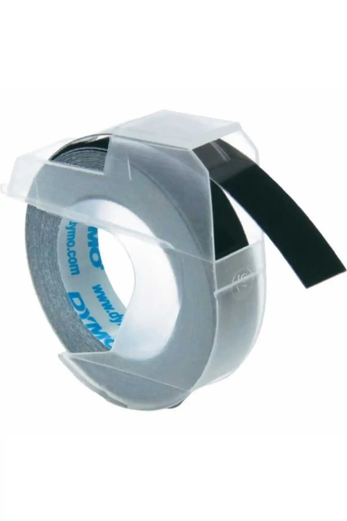 Genel Markalar Siyah Kabartma Şerit Etiket 9mm x 3m dayanıklılık ve kullanım kolaylığı