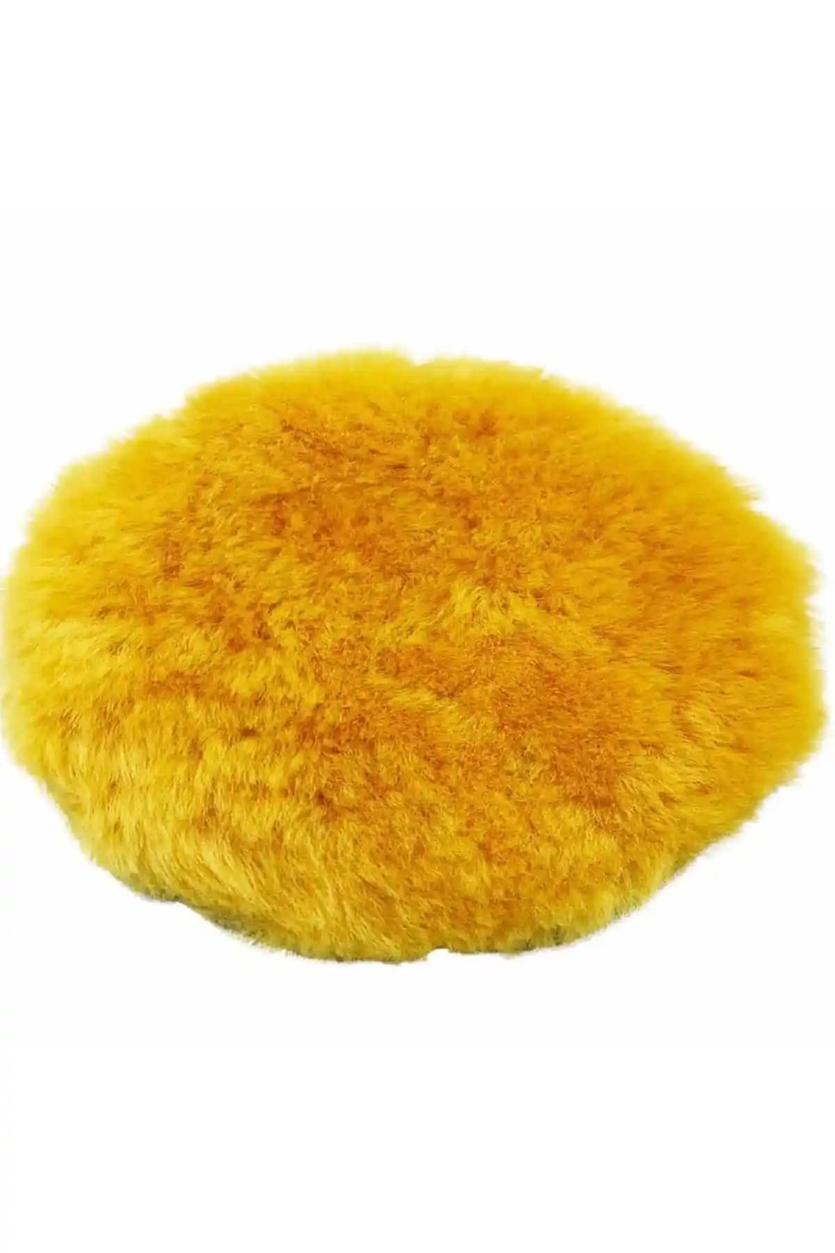 Genel Markalar Ynr Sarı Tüy Kuzu Postu Parlatma ve Pasta Keçesi Profesyonel Kullanım İçin