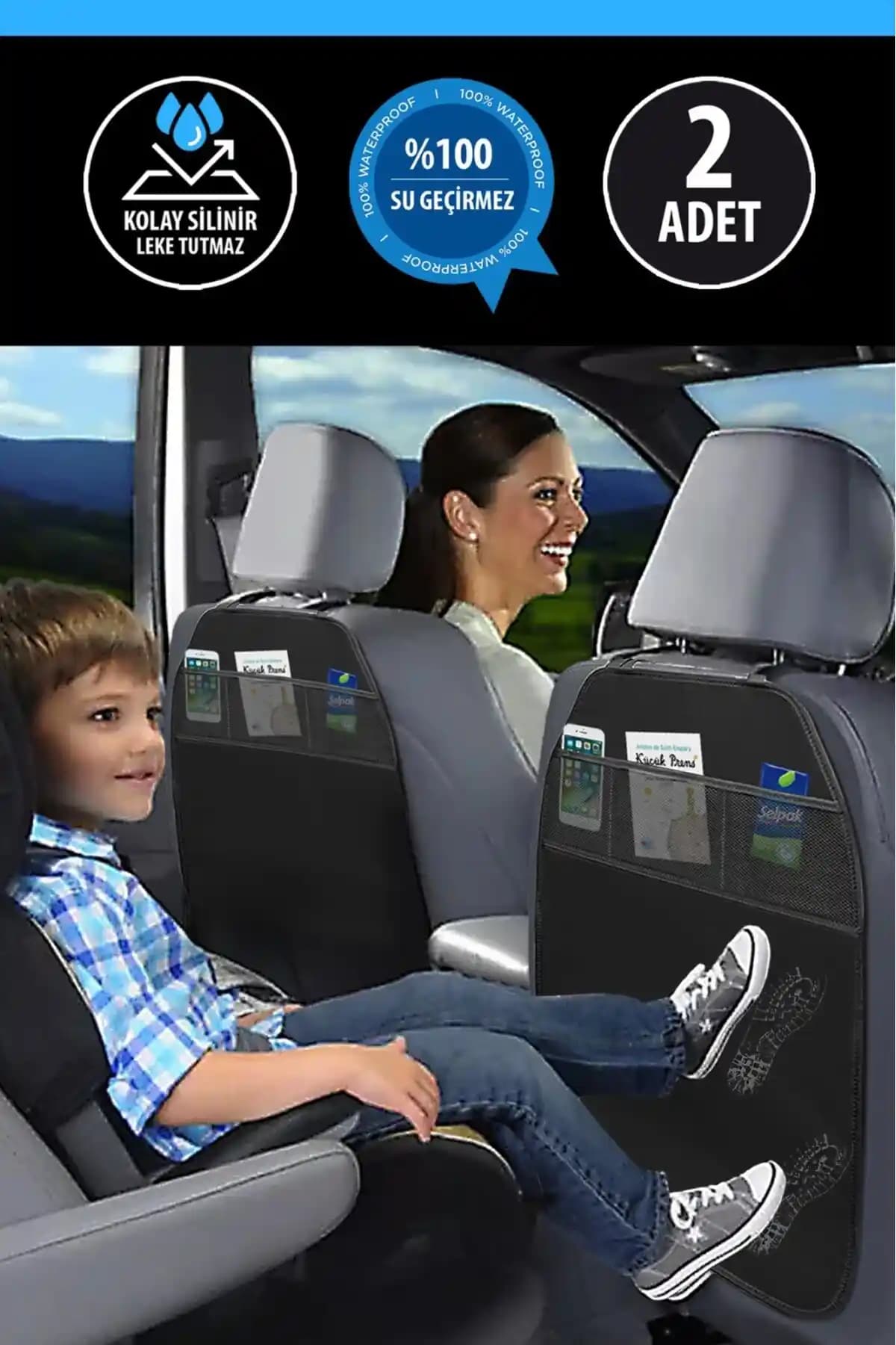 GM-DESIGN Araba Koltuk Arkası Koruyucu ve Organizer: Konfor ve Koruma Sağlayan Pratik Çözüm