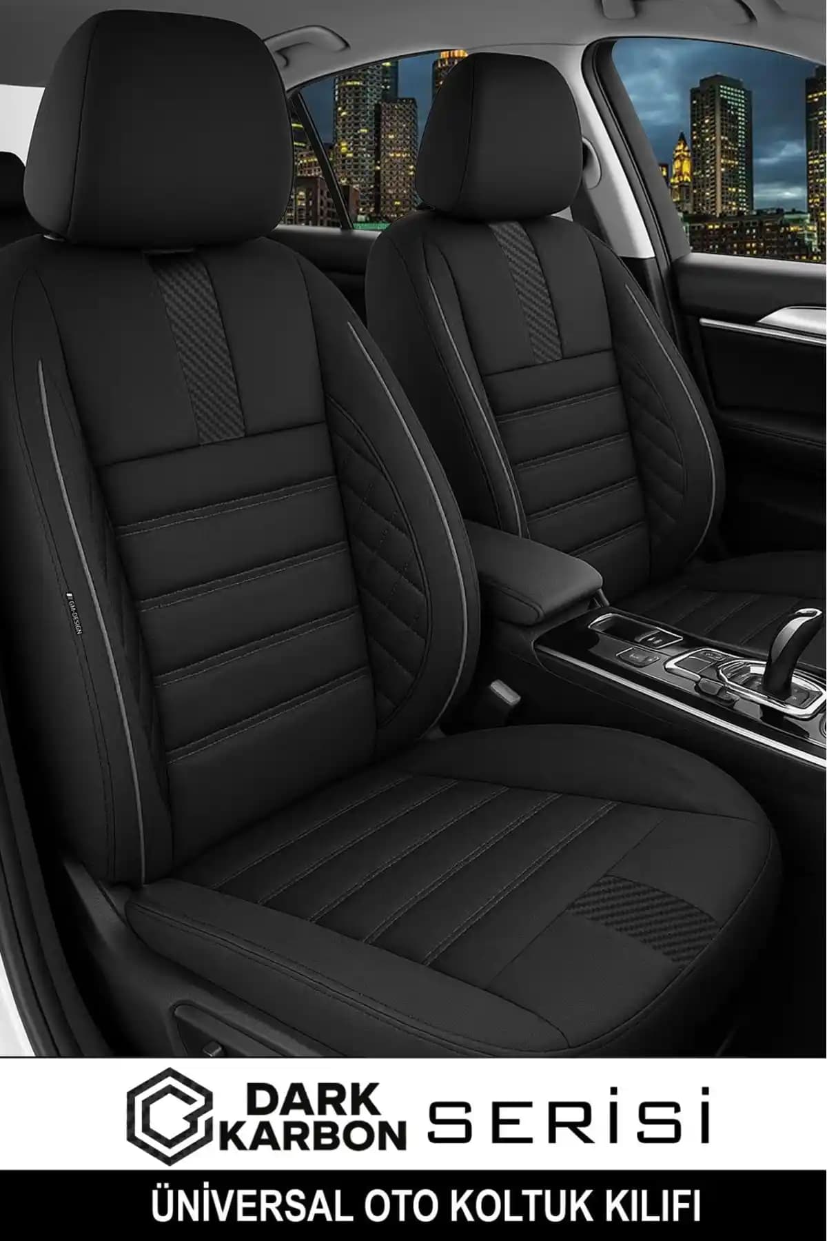 GM-DESIGN Dark Carbon Tay Tüyü Oto Koltuk Kılıfı: Modern ve Dayanıklı Araç İç Mekân Koruma Çözümü