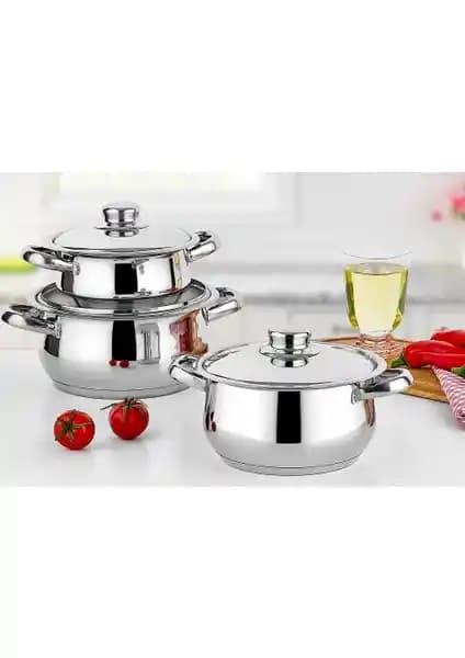 Gülsan Çakır 6 Parça Güveç Seti Dayanıklı ve Şık Mutfak Tencere Koleksiyonu
