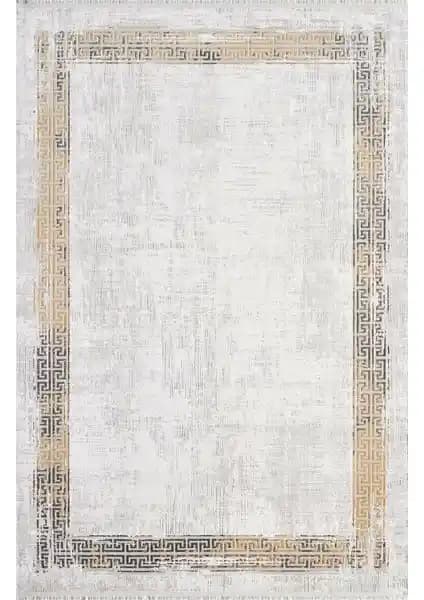 Gümsuyu Black&Brown 11298 Sarı Halı: Estetik ve Dayanıklı Modern Dekorasyon Ürünü