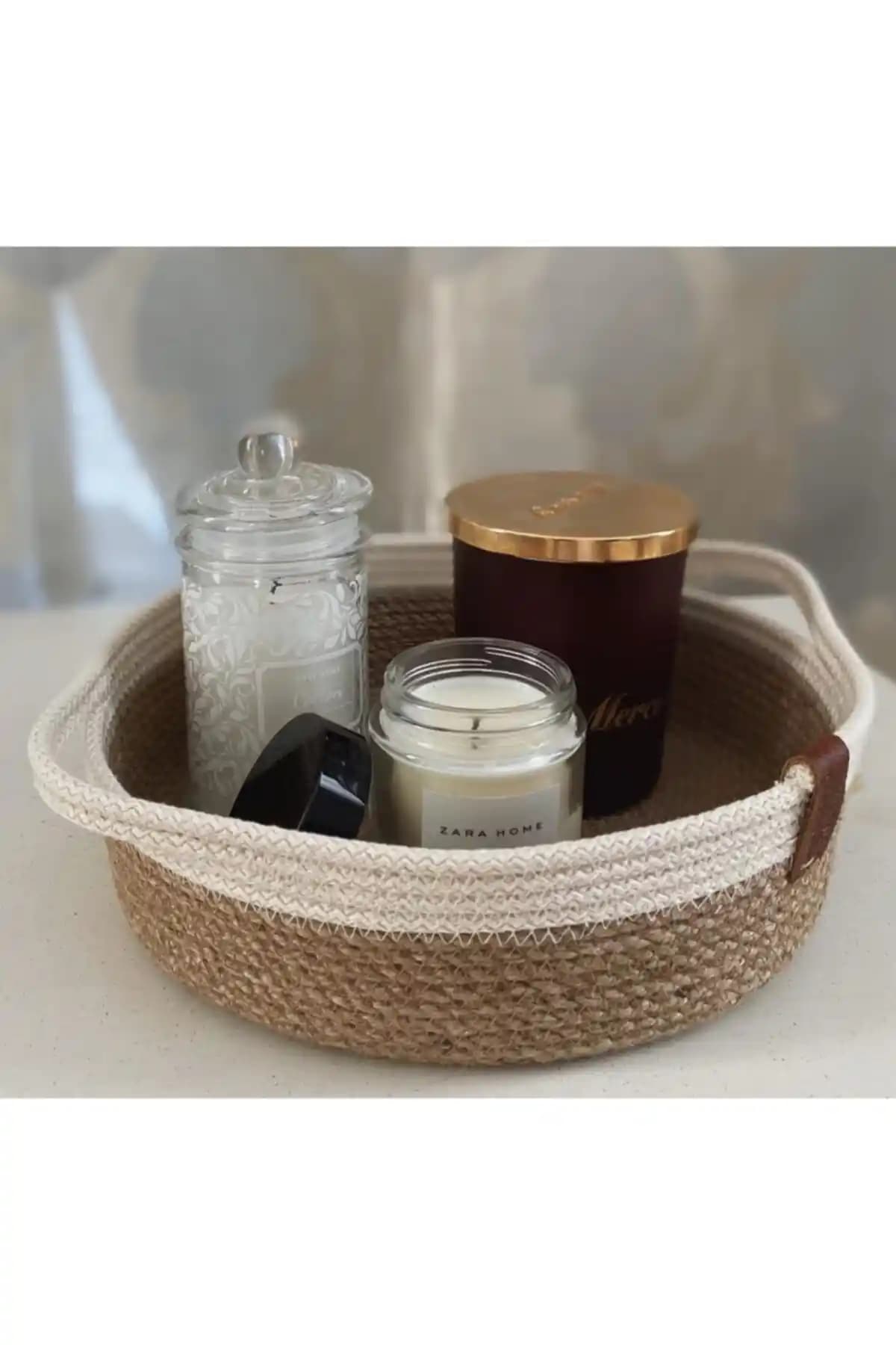 HandmadeSNM Banyo Düzenleyici Dekoratif Sepet: Estetik ve Fonksiyonellik Bir Arada