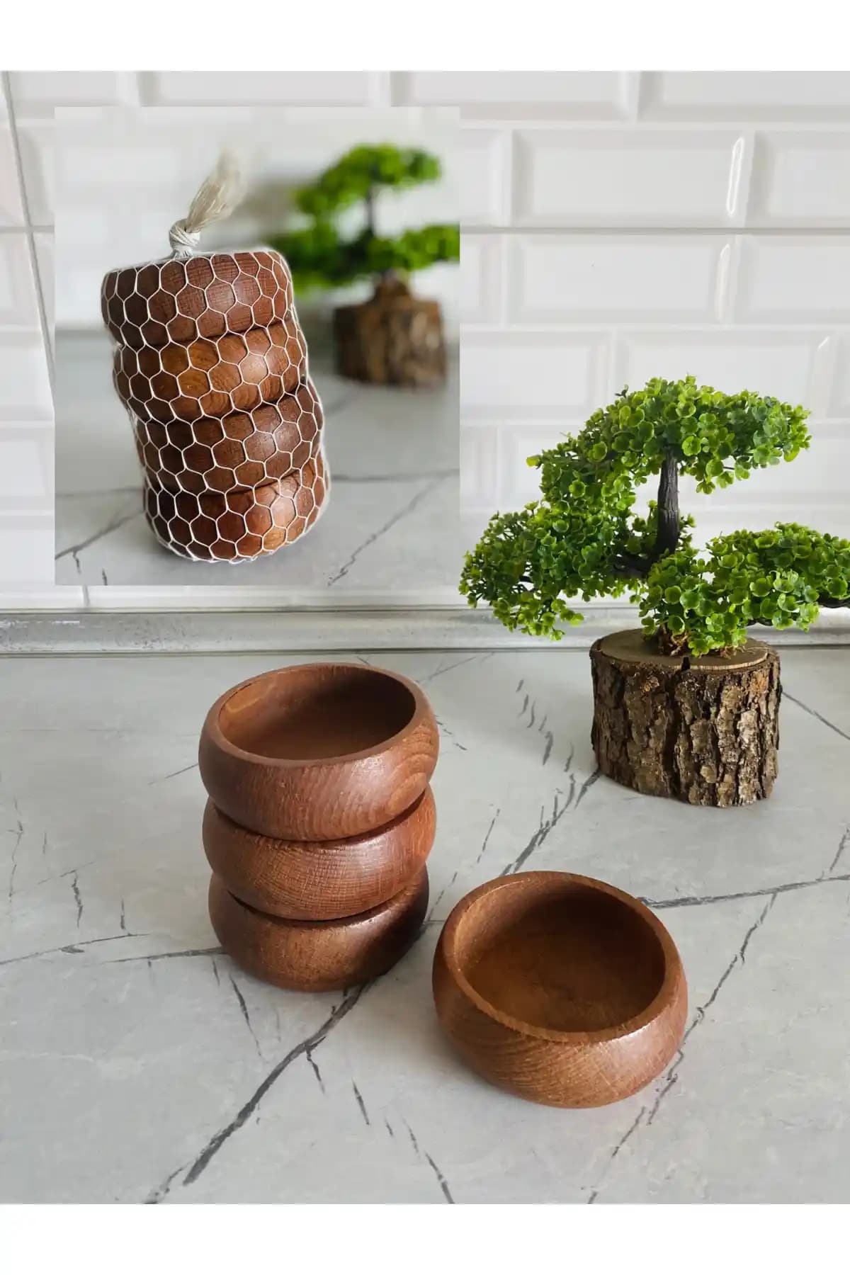 Harika Ahşap Çerezlik Seti: Şık ve Dayanıklı Mutfak Aksesuarı