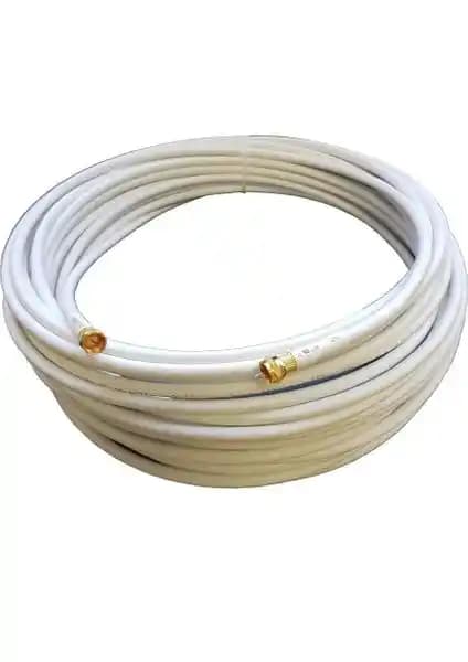 Herz RG6U6 Anten Kablosu 10 Metre Beyaz Yüksek Kalite ve Güçlü Performans