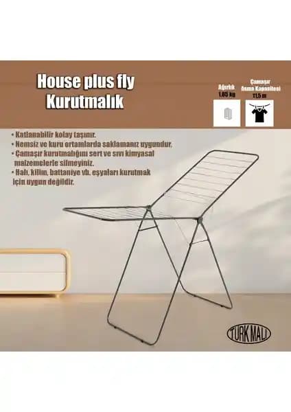 Houseplus Fly Kurutmalık: Hafif ve Katlanabilir Çamaşır Kurutma Çözümü