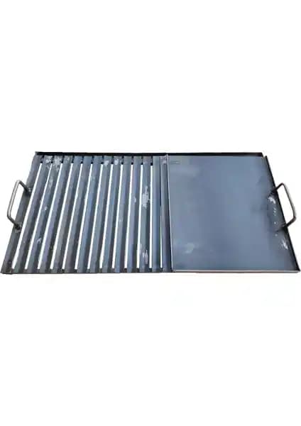 İklim Saç Tava Oluklu Izgara 35x70 cm dayanıklı ve çok fonksiyonlu mangal aksesuarı