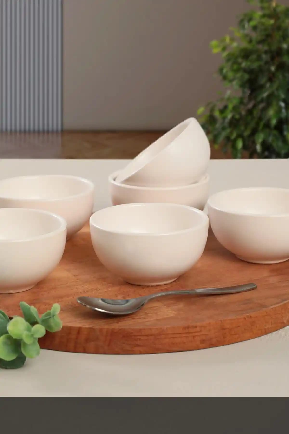 Keramika Mat Beyaz Bulut Seramik Çerezlik ve Sosluk Takımı Türkiye Üretimi