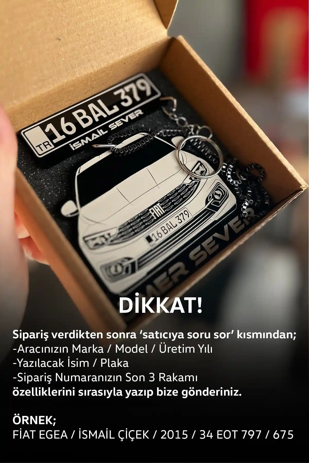 Kişiye Özel Pleksi Dikiz Aynası Süsü ve Anahtarlık ile Aracınıza Şık Dokunuşlar