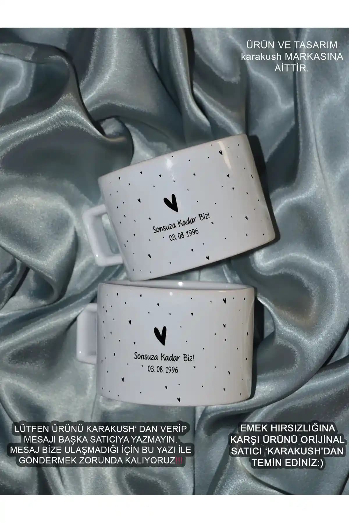 Kişiye Özel Sevgililer Günü Çift Kupa Seti - Anlamlı ve Dayanıklı Hediye Seçeneği