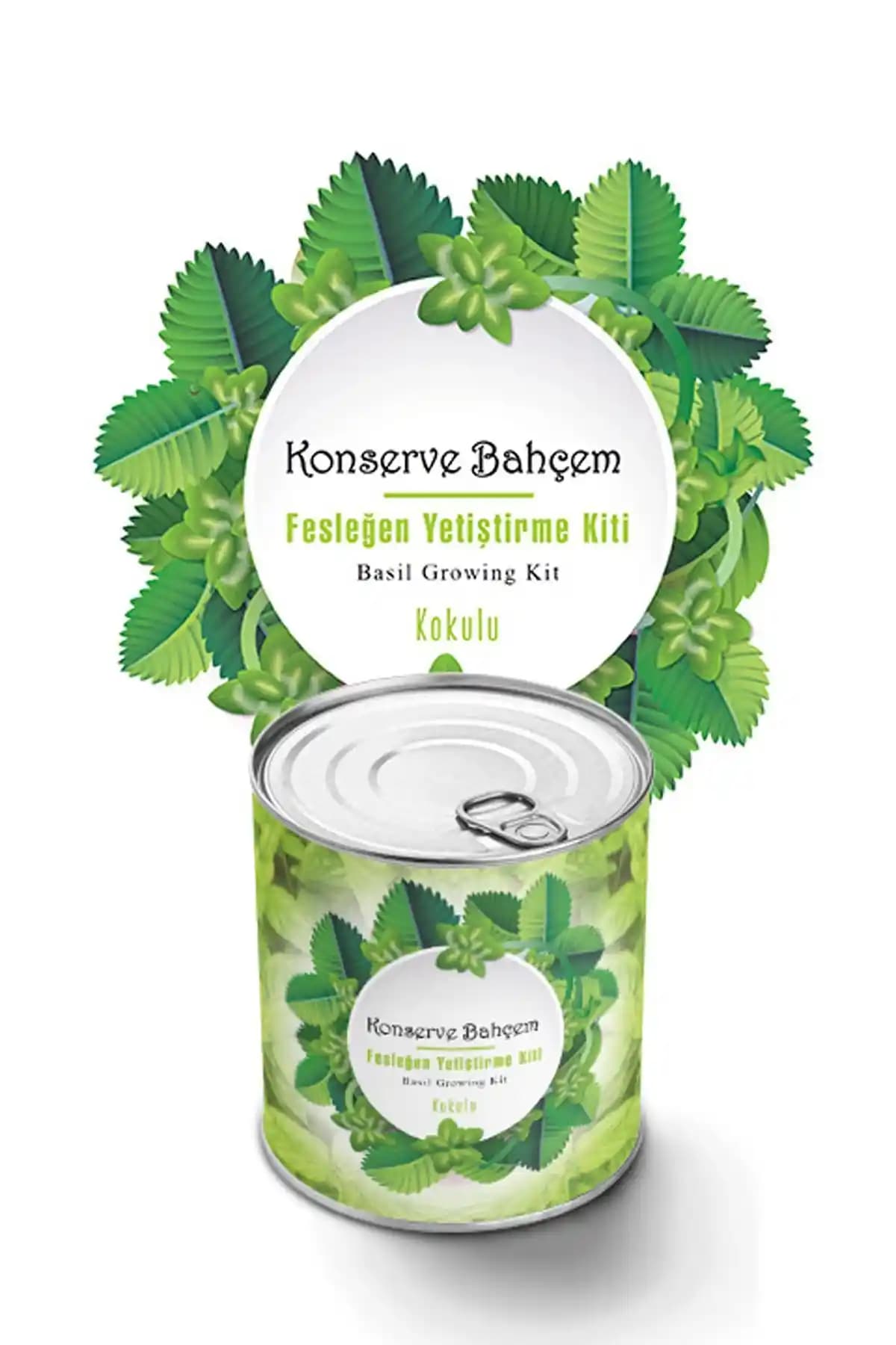 Konserve Bahçem Fesleğen Yetiştirme Kiti: Kolay ve Sağlıklı Bahçe Deneyimi
