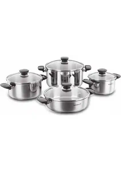 Korkmaz Kappa 8 Parça Paslanmaz Çelik Tencere Seti Detaylı İnceleme ve Kullanıcı Yorumları