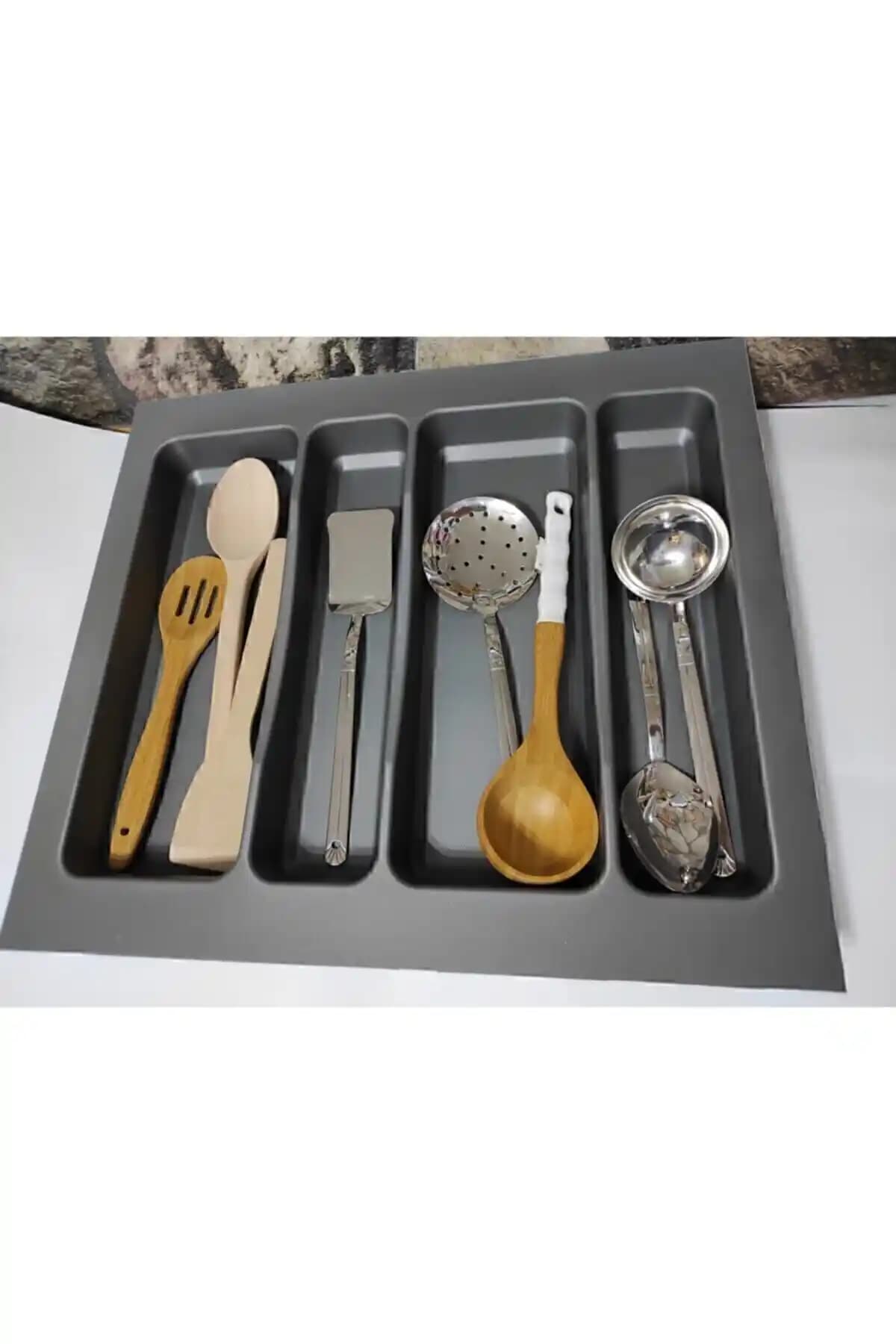 Kosova Büyük Boy Plastik Kepçelik Kaşıklık ile Mutfakta Düzeni Sağlayın