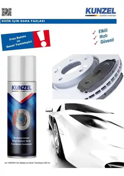 Kunzel Fren Balata ve Genel Temizleyici Sprey 500 ml: Güçlü ve Çevre Dostu Temizlik Çözümü