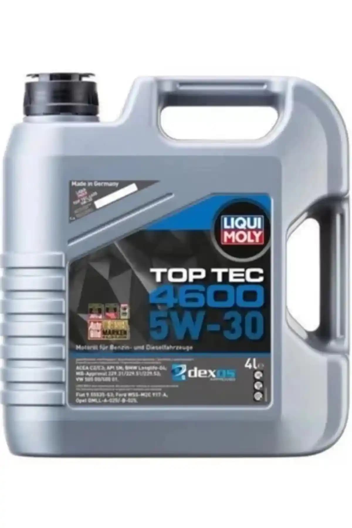 Liqui Moly 5W/30 Top Tec 4600 Yüksek Performanslı Sentetik Motor Yağı 4L