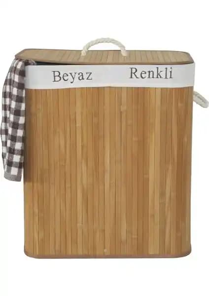 Lorin Bambu Katlanır Çamaşır Sepeti: Şık ve Fonksiyonel Tasarım ile Günlük Kullanım İçin Ideal