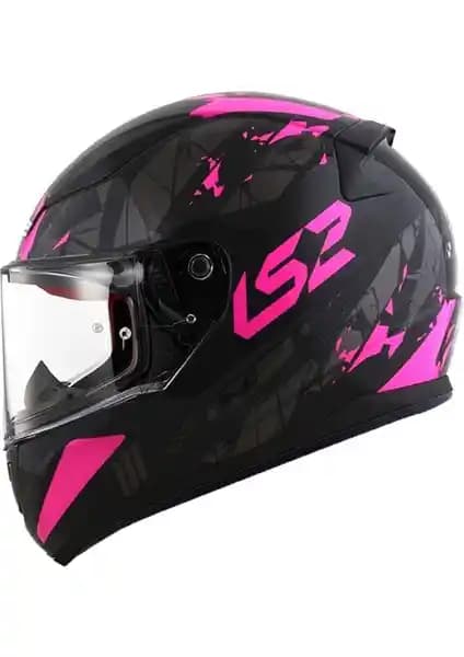 LS2 Rapıd Palımnesıs Siyah-Pembe Kask Güvenlik ve Konfor Bir Arada