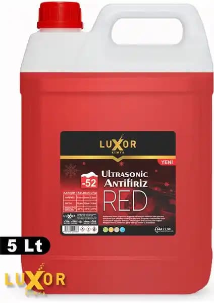 Luxor Kimya 4 Mevsim -52°C Kırmızı Ultrasonic Antifriz ile Motor Koruması ve Performans Artışı