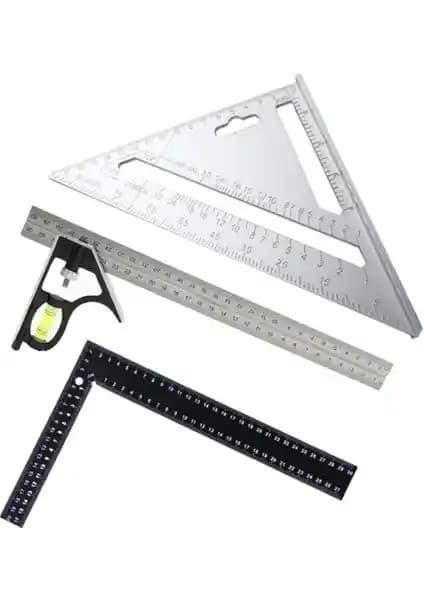 Magnotto 3'lü Gönye Seti: Profesyonel ve Hobi Kullanımı İçin Çok Yönlü Çözüm