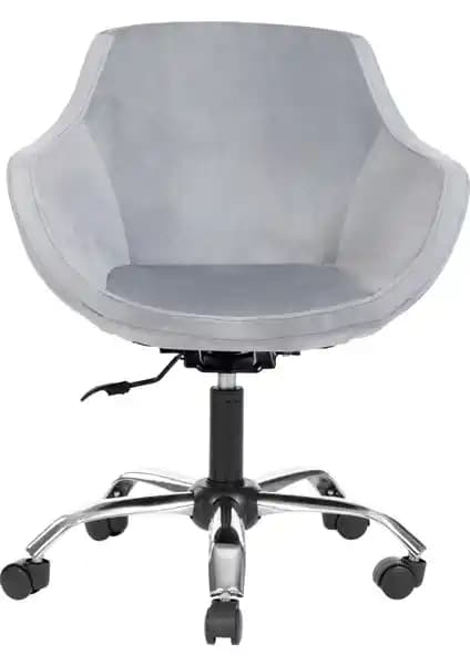 Markaelz Monoko Krom Metal Ayaklı Ofis ve Çocuk Odası Çalışma Sandalyesi