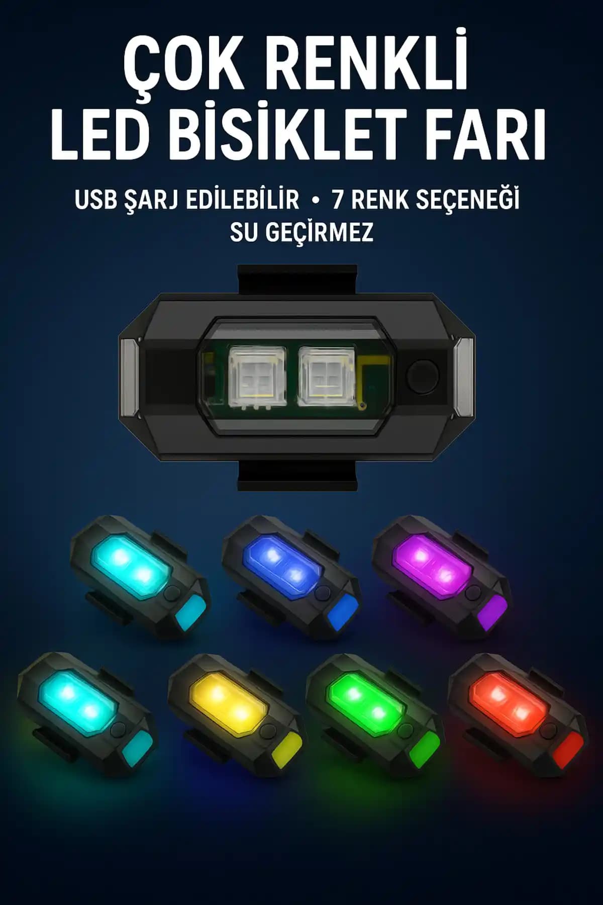 Mbois Motor Drone Uçak Kanadı LED Güvenlik Işığı Kablosuz ve Çok Renkli Modlar ile