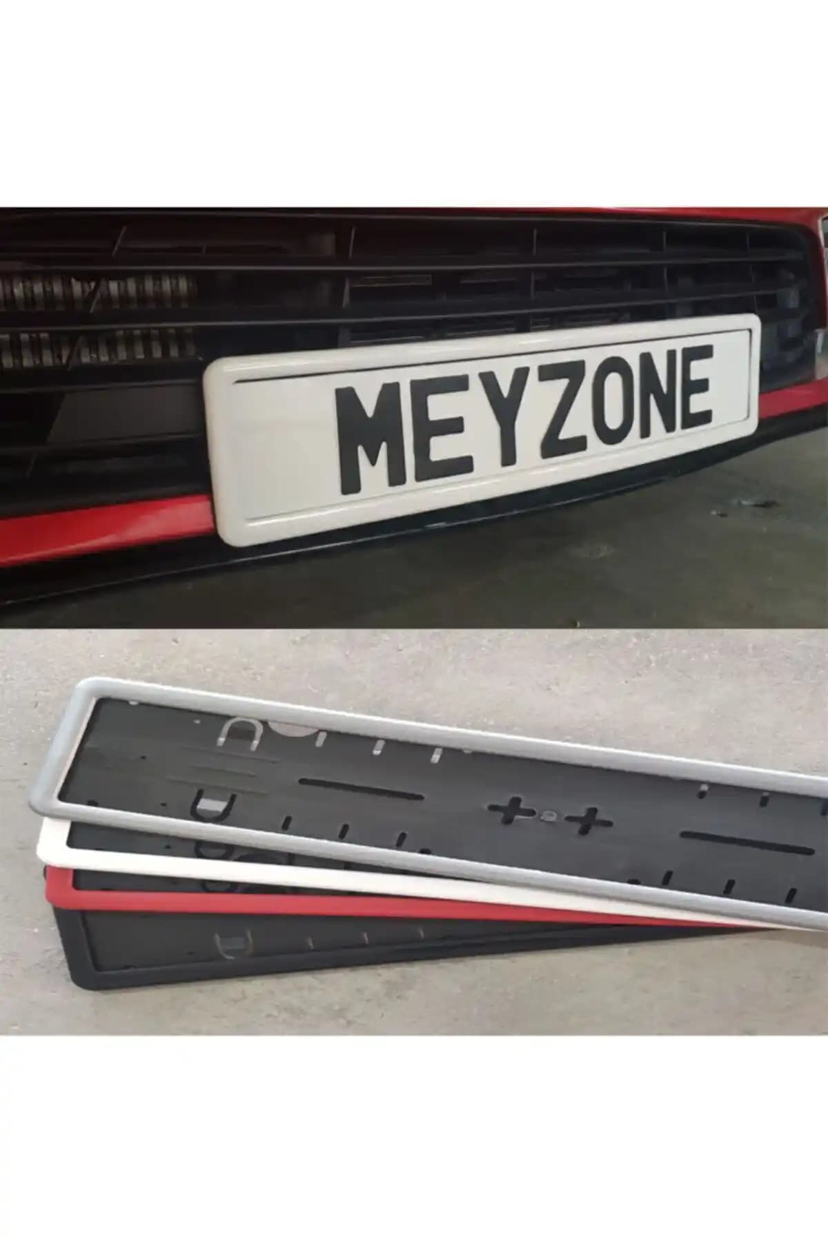 MeyZone Beyaz Takmatik Araç Plakalığı: Estetik ve Fonksiyonellik Bir Arada