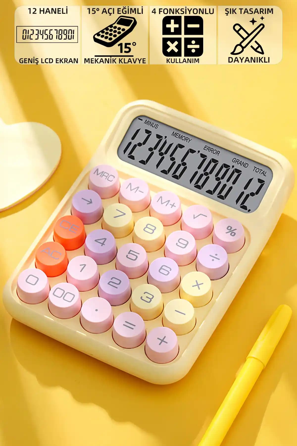 Mioji Mio CL12 Mekanik Tuşlu 12 Haneli Büyük Ekranlı Hesap Makinesi İncelemesi