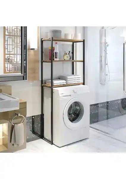 Mobigoom Çamaşır Makinası Üstü Düzenleyici Raf Modern ve Estetik Tasarım Özellikleri