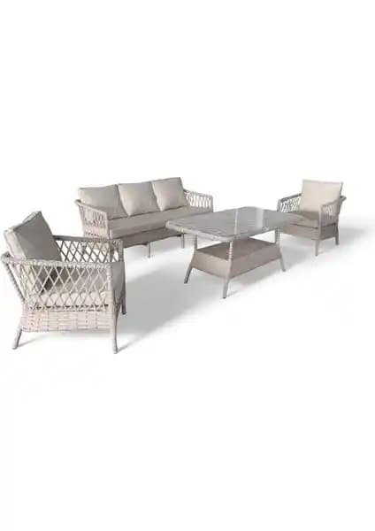 Monalin Mobilya Loft 5'li Oturma Takımı: Estetik ve Dayanıklılık Bir Arada