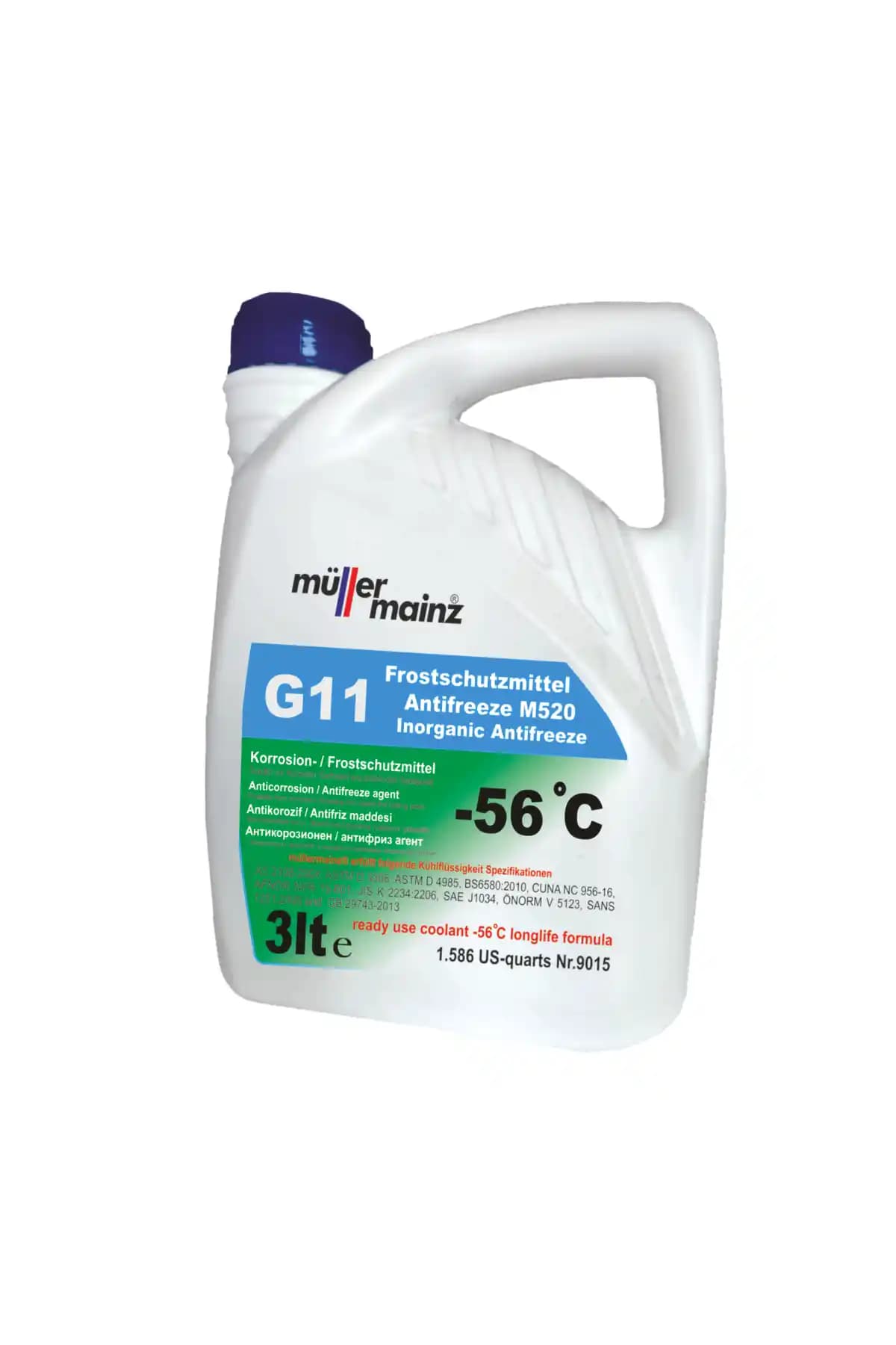 Müller Mainz G11 Antifriz: Yüksek Kalite ve Güçlü Soğuk Hava Koruması Özellikleri