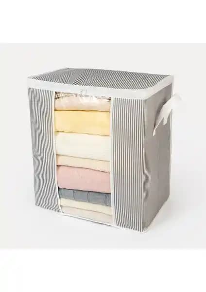 Nacarev Pencereli Çizgi Desen Baskılı Hurç ile Evde Düzeni Sağlama Çözümü