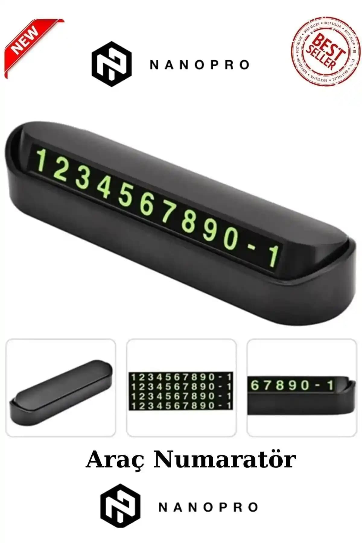 Nanopro Araç Park Telefon Numaratörü: Pratik ve Gece Görünürlüğü Sağlayan Magnetli Aksesuar