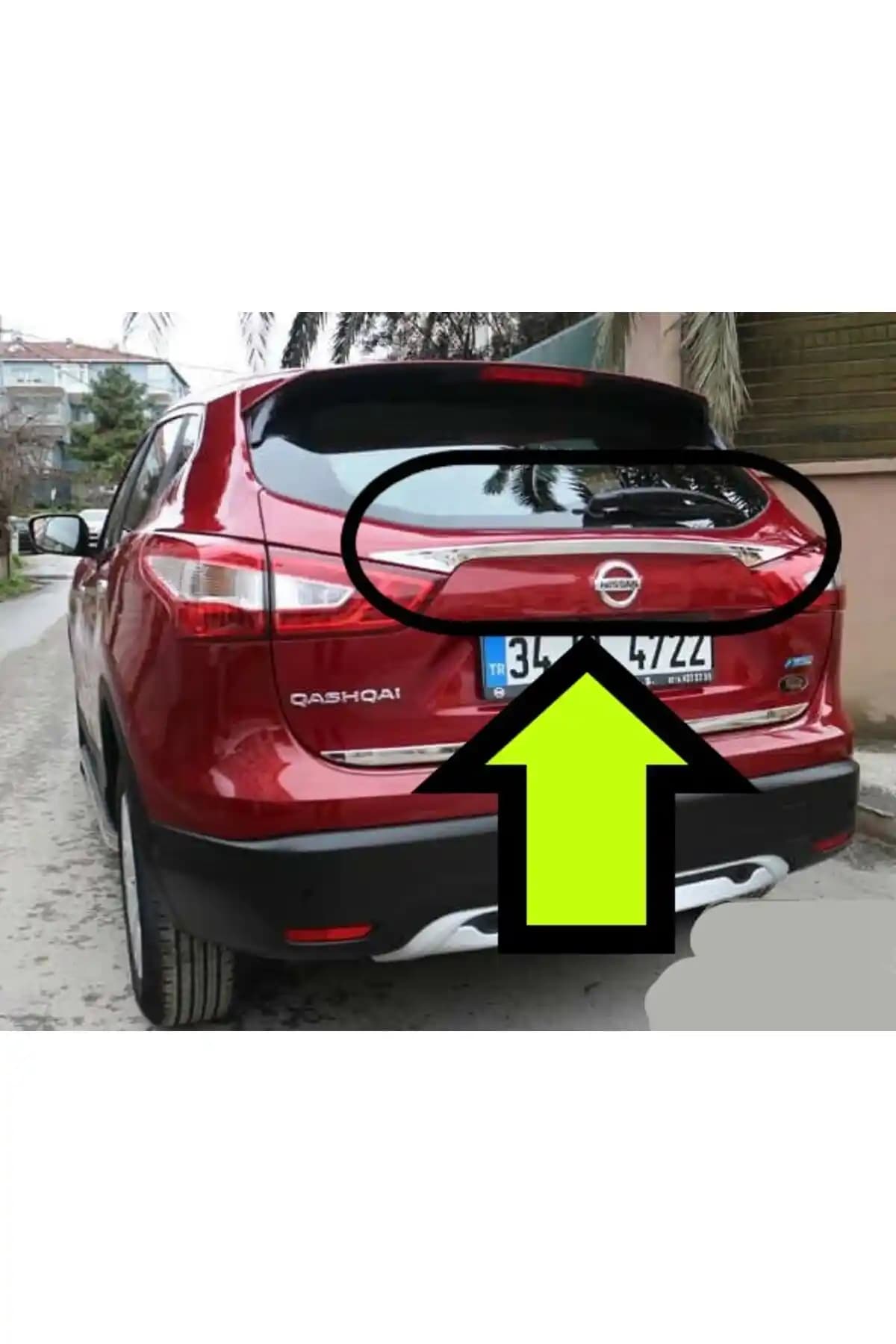 Nissan Qashqai İçin Krom Aktif Bagaj Çıtası 2014-2020 Uyumlu ve Estetik Çözüm