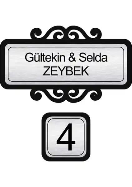 Obibaskı Kişiye Özel Metal Ahşap Kapı İsimliği ve Numarası Ürünü İncelemesi