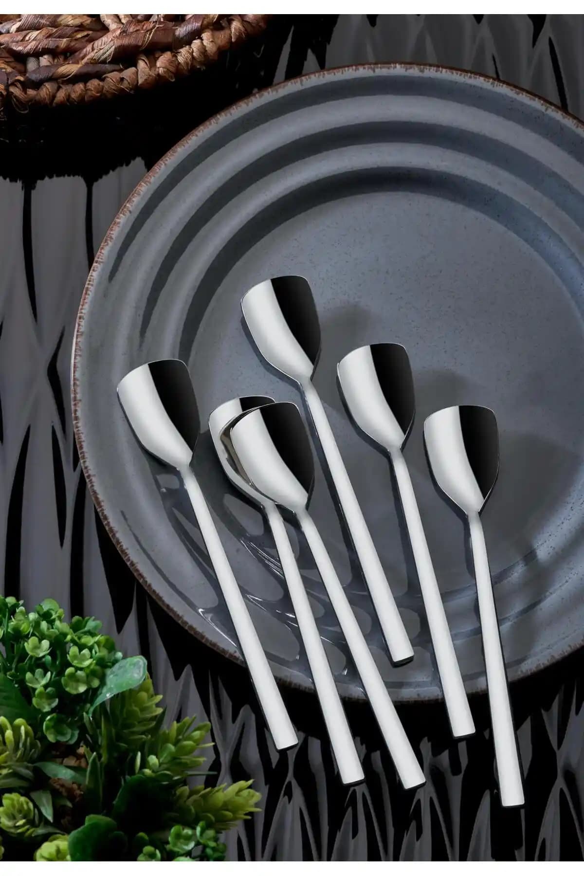 Onon Olimpos Dondurma Kaşık Seti Paslanmaz Çelik Dayanıklı ve Şık Tasarım 25 Yıl Garantili