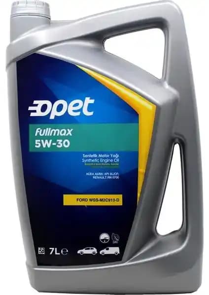 Opet Fullmax 5W-30 7 Litre Motor Yağı: Yüksek Performans ve Güçlü Koruma