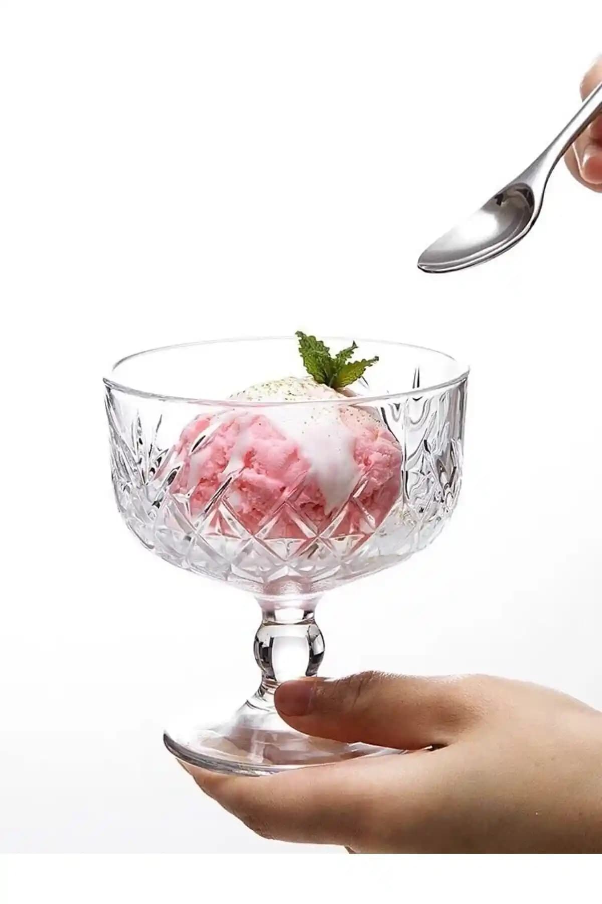 Paşabahçe 440211 Timeless Dondurmalık Seti Şık ve Dayanıklı Cam Kase ile Sunumlarınızı Geliştirin