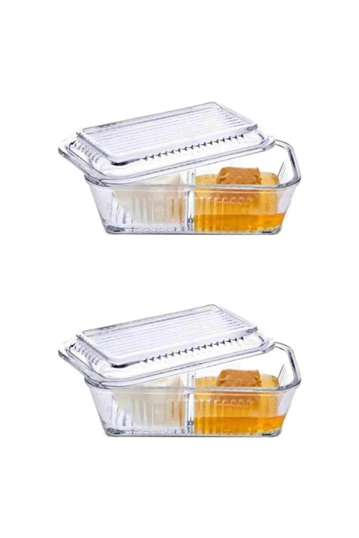 Paşabahçe Bölmeli Saklama Kabı Reçellik ve Kahvaltılık Organizerleri 4 Parça Seti