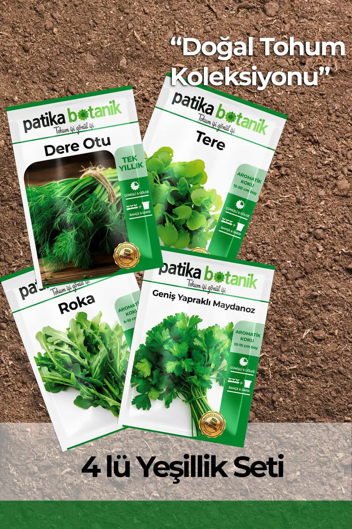 Patika Botanik 15.000 Adet Ata Tohumu Seti ile Doğal ve Organik Bahçe Yetiştiriciliği