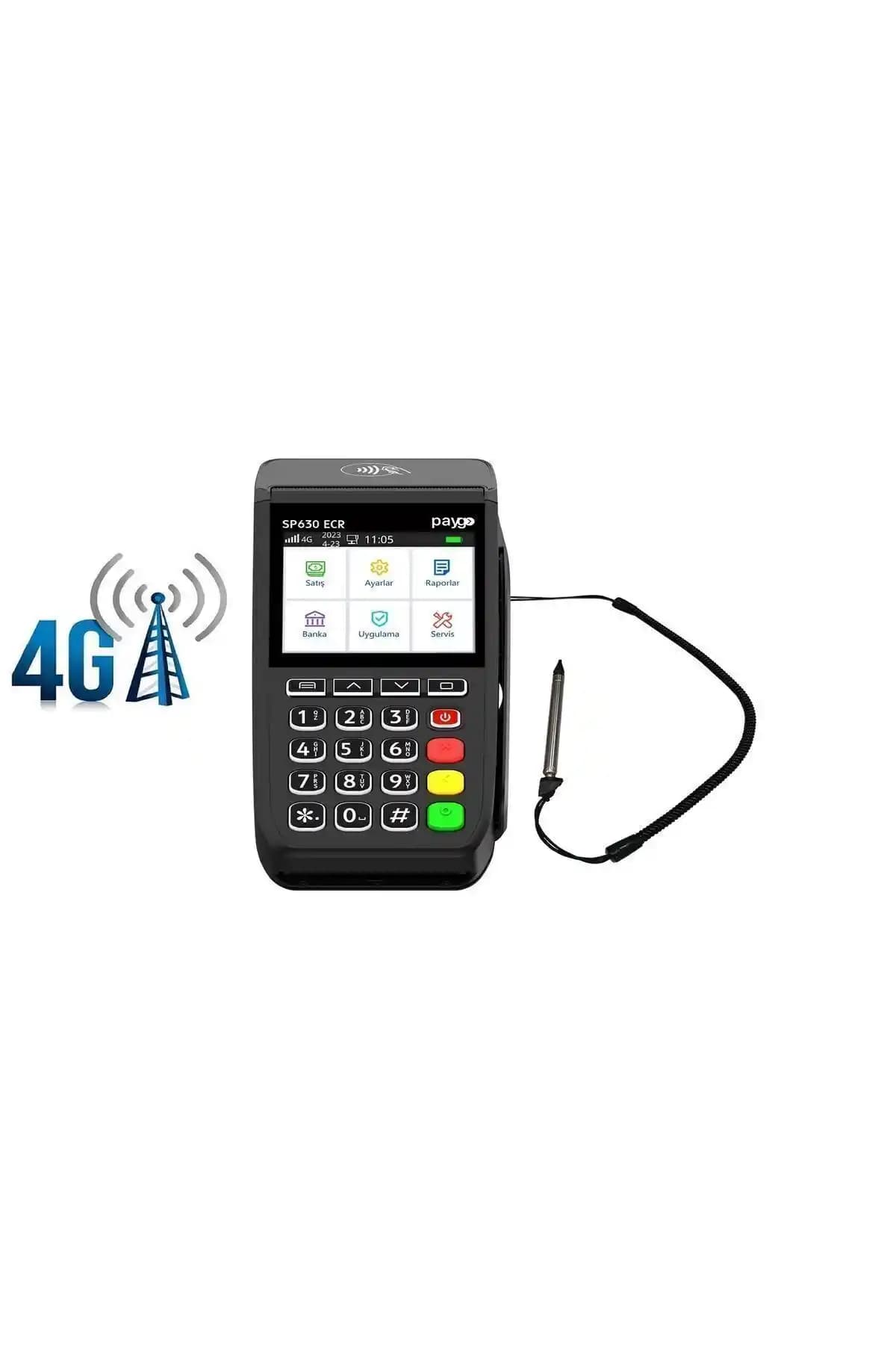 Paygo SP630 Pro 4G Temassız ve Dokunmatik Yazarkasa Pos Cihazı İşletmeler İçin Güvenilir Çözüm