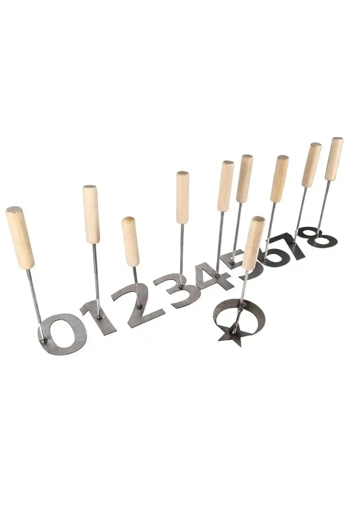 Peralite Küçükbaş Hayvan Numara İşaretleme Soğuk Damga Seti 8 cm ile Kimliklendirme