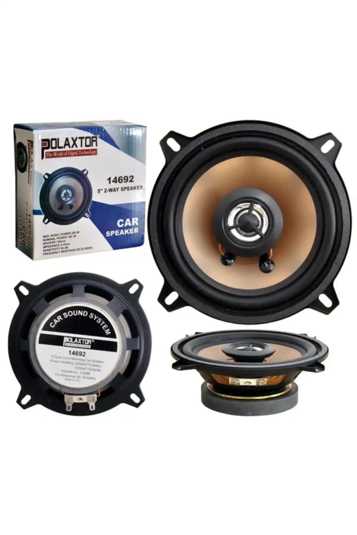 POLAXTOR Oto Hoparlör 13cm 200W Güç ve Dayanıklılık Sunan Ses Çözümü