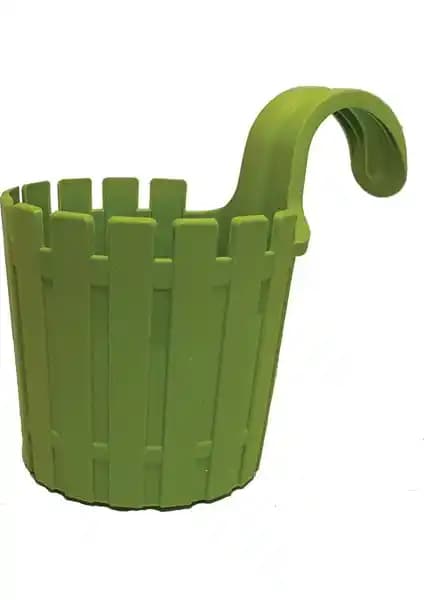 Poliwork Akasya Yuvarlak Tekli Askı Balkon Saksısı 1,5 L dayanıklı ve estetik tasarım