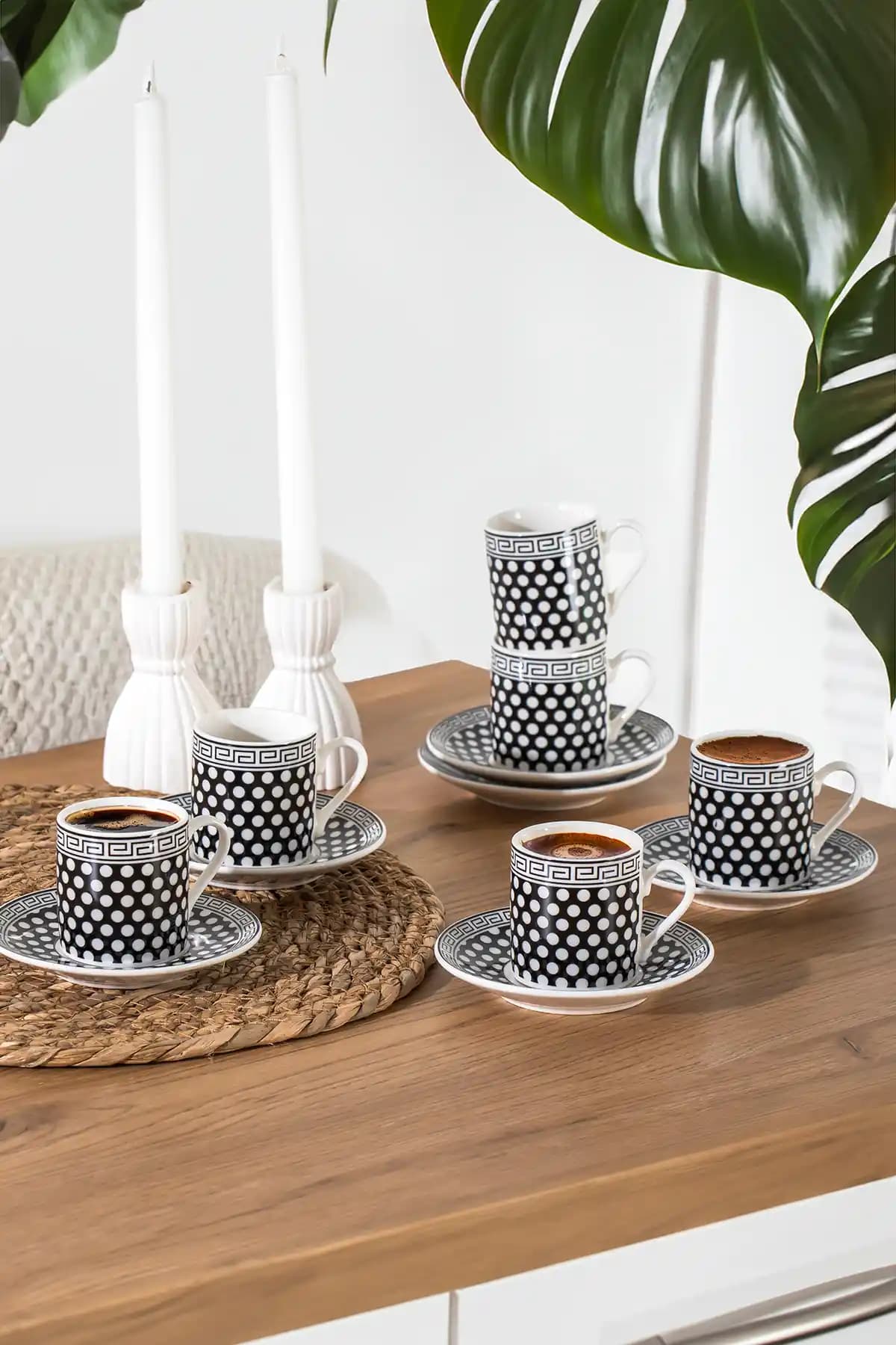 Porsima Yx04 Desenli Porselen Fincan Takımı: Şık ve Dayanıklı Türk Kahvesi Seti