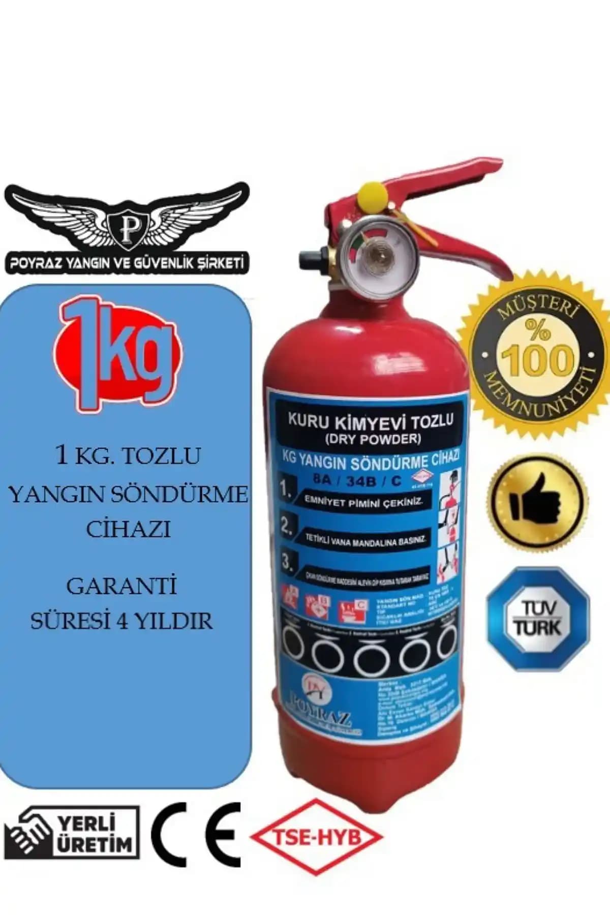 POYRAZ Yangın Tüpü Sondurucu: Güvenliğiniz İçin Yüksek Kaliteli ve Güvenilir Çözüm