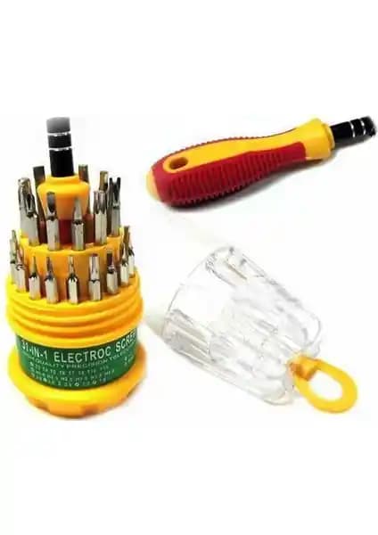 Pratik Tornavida Seti 31 Parça Çok Amaçlı ve Dayanıklı Tamir Araçları